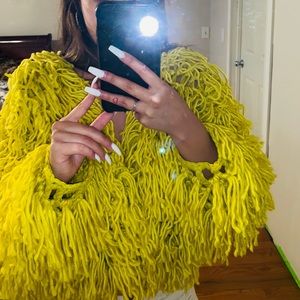 Yellow neon cardigan